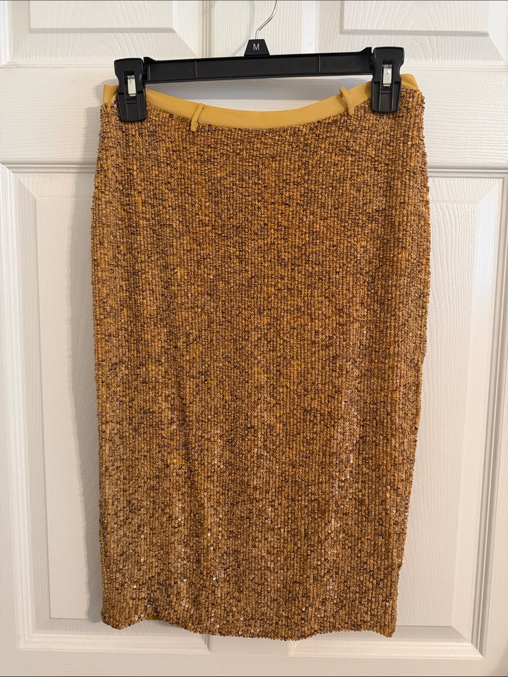 Robert Rodriguez Yellow Mustard
Sequin Silk Pencil Skirt Women's Size 4